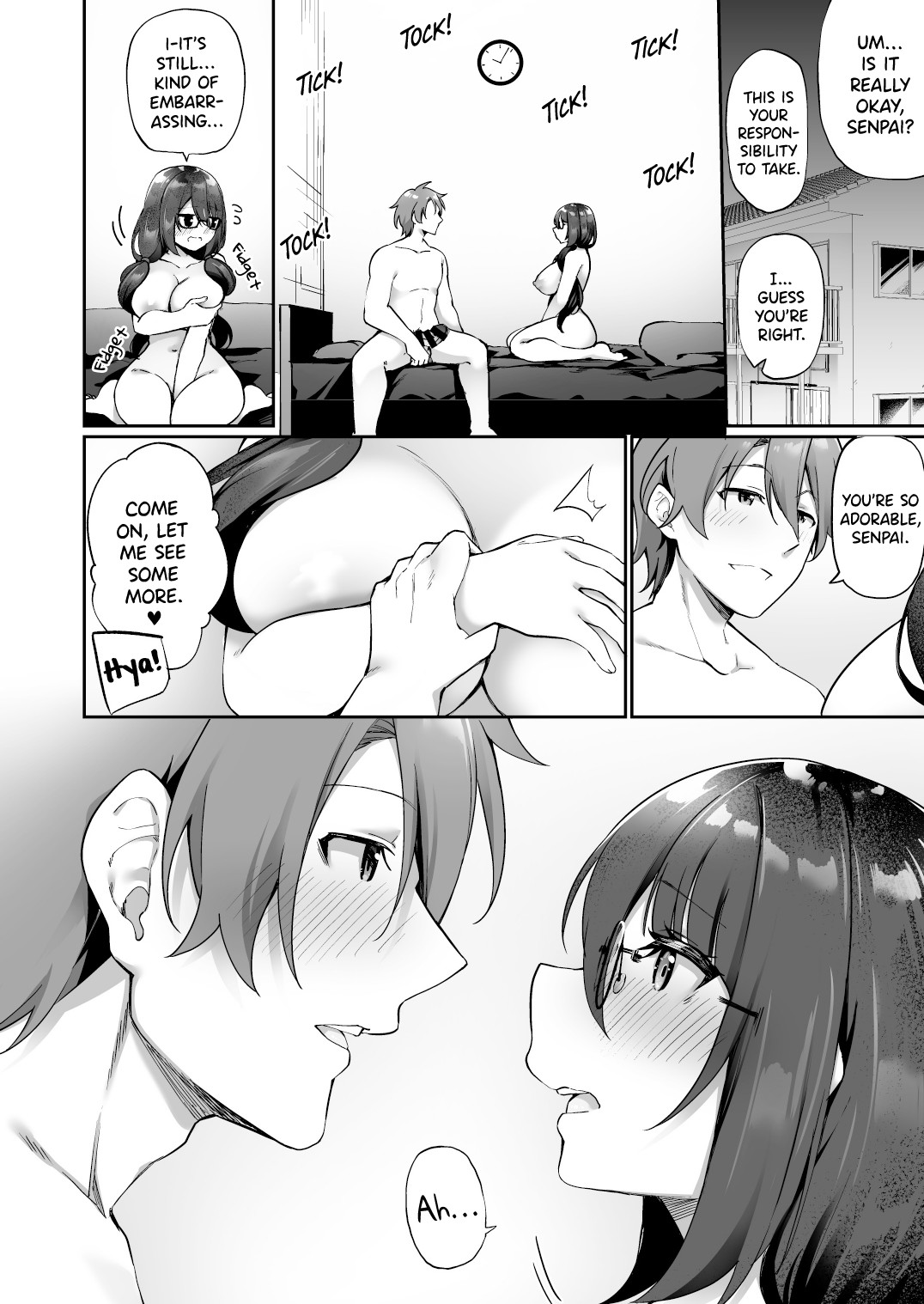 Hentai Manga Comic-I Ended Up Changing Bodies With The big Breasted Yandere Kouhai Who Gets Turned On From Simply Hearing My Voice-Read-35